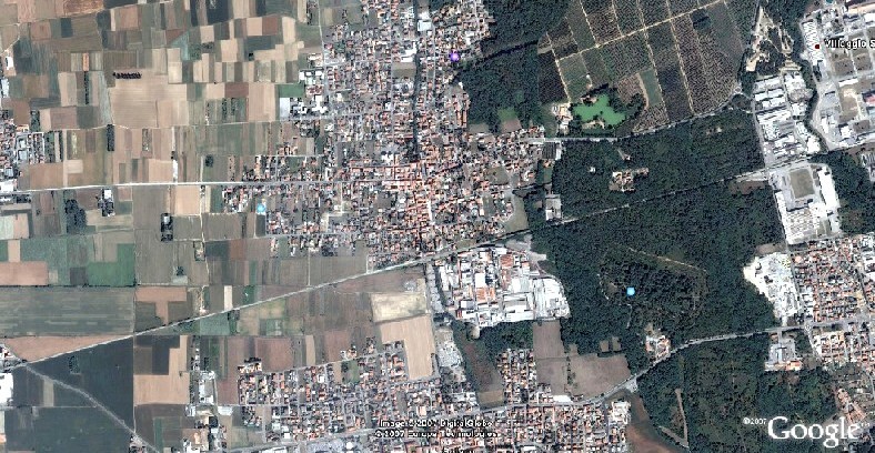 Immagine dal satellitare di Google Earth di Ceriano Laghetto
