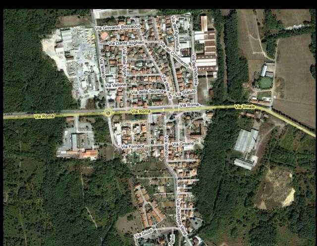 Immagine satellitare della frazione Brollo