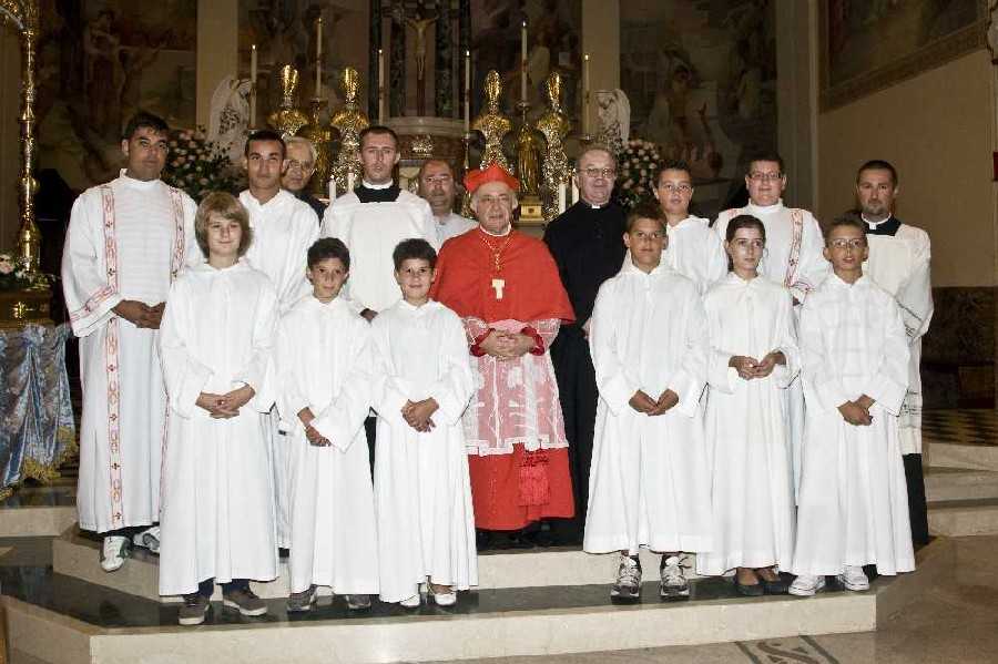 Foto della visita del Cardinale Tettamanzi